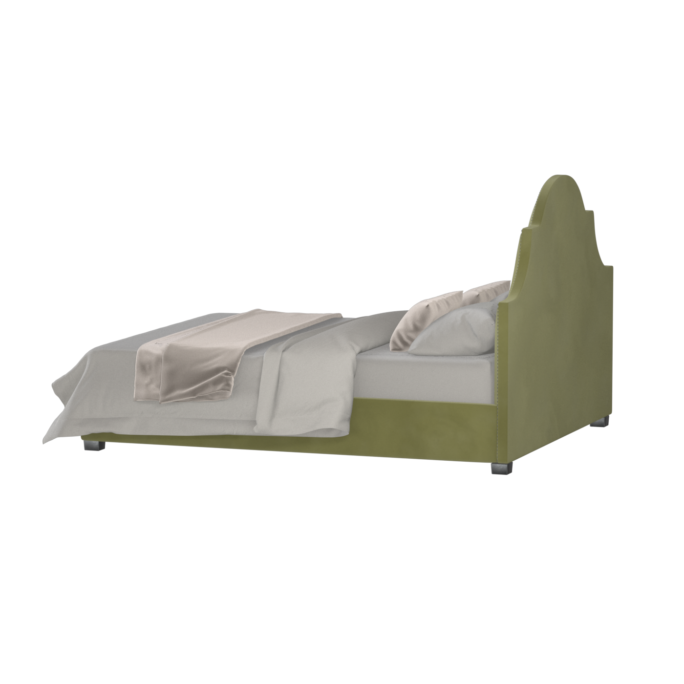 Ariana Double Bed with Elegant Headboard