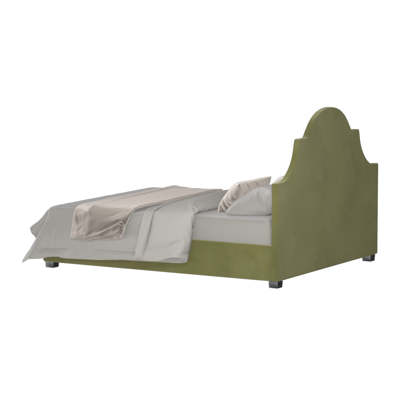 Ariana Double Bed with Elegant Headboard