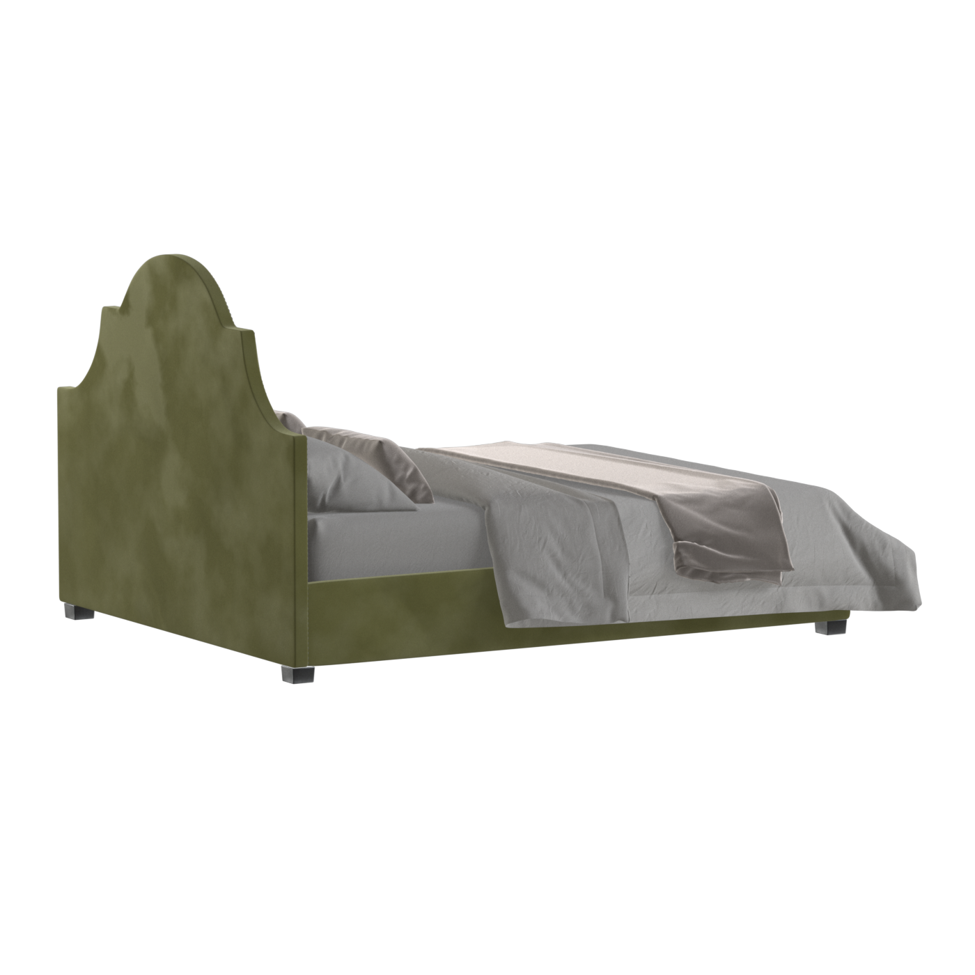 Ariana Double Bed with Elegant Headboard