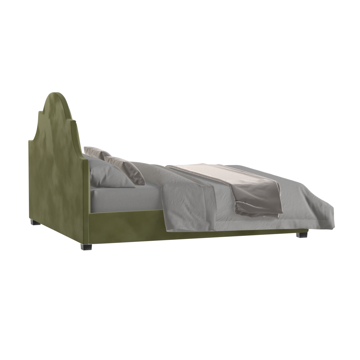 Ariana Double Bed with Elegant Headboard