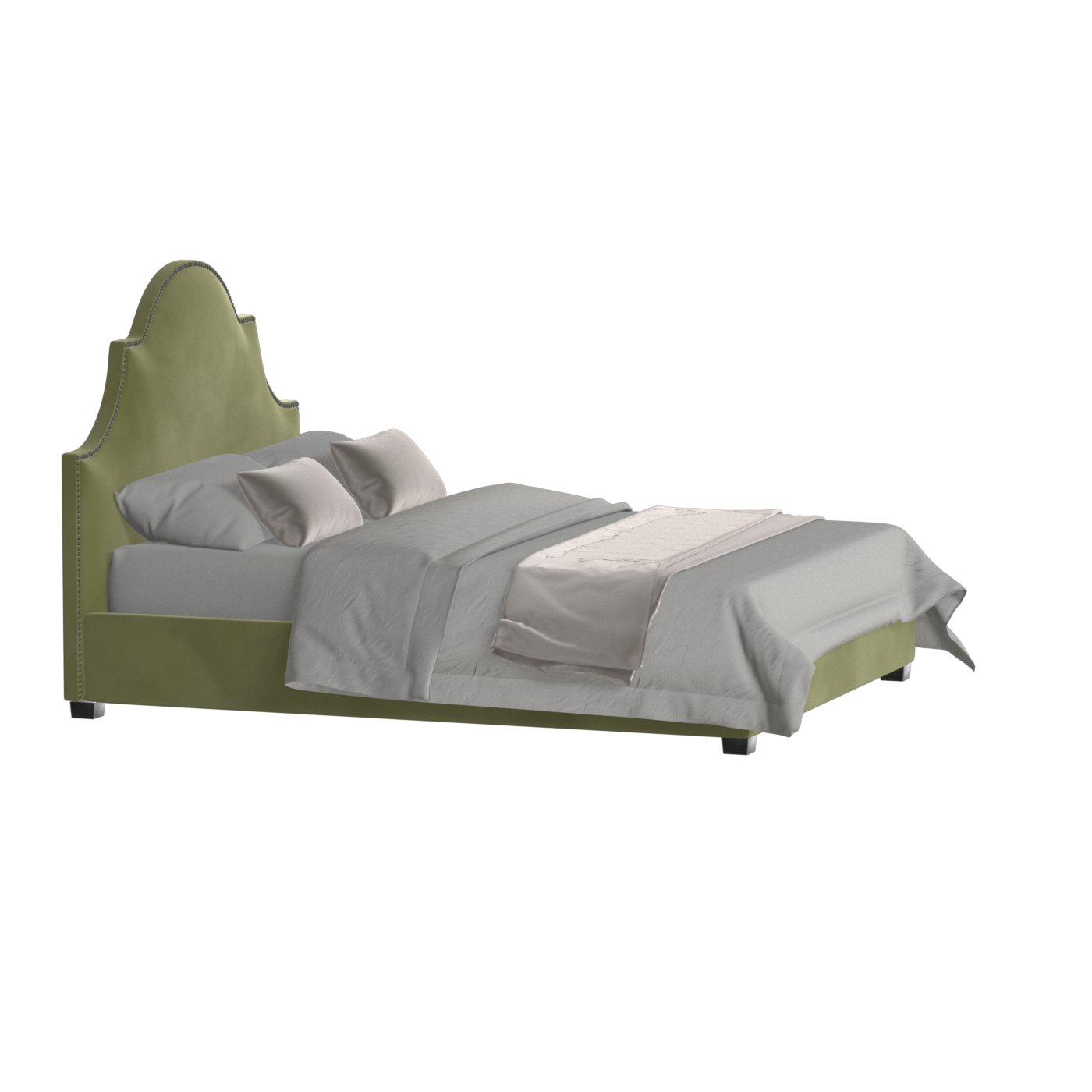 Ariana Double Bed with Elegant Headboard