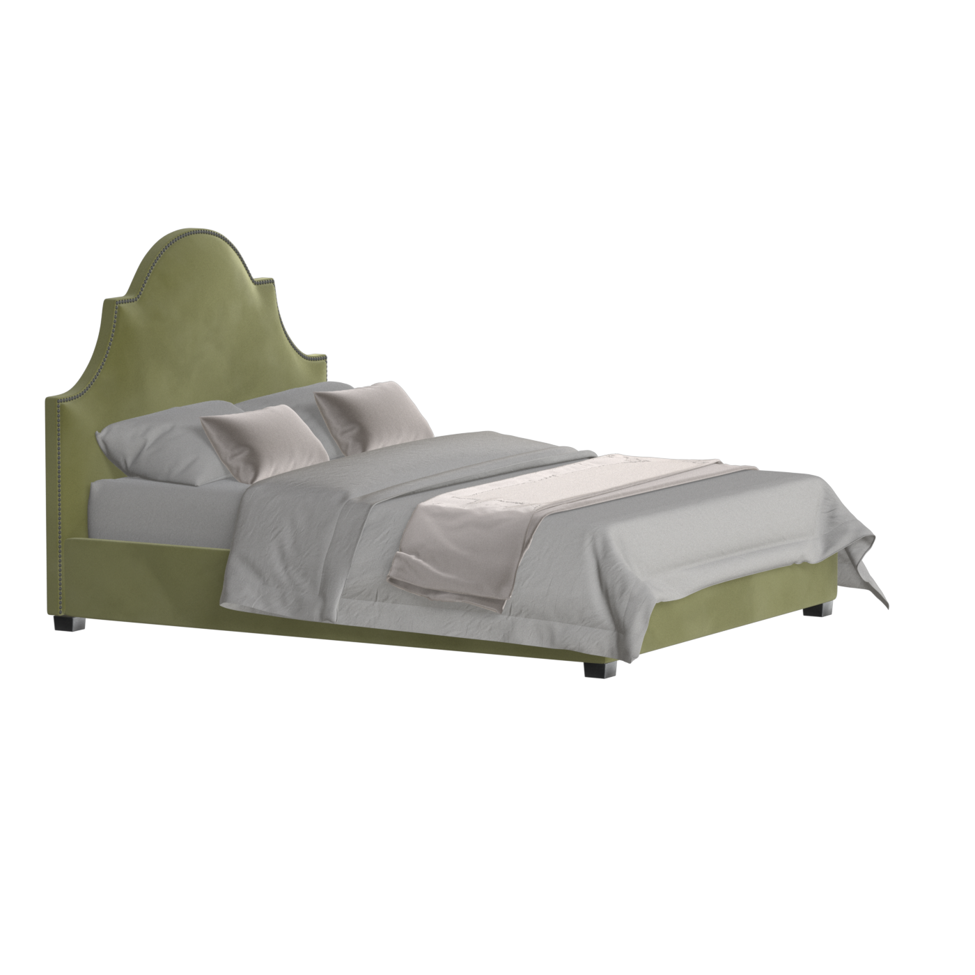 Ariana Double Bed with Elegant Headboard