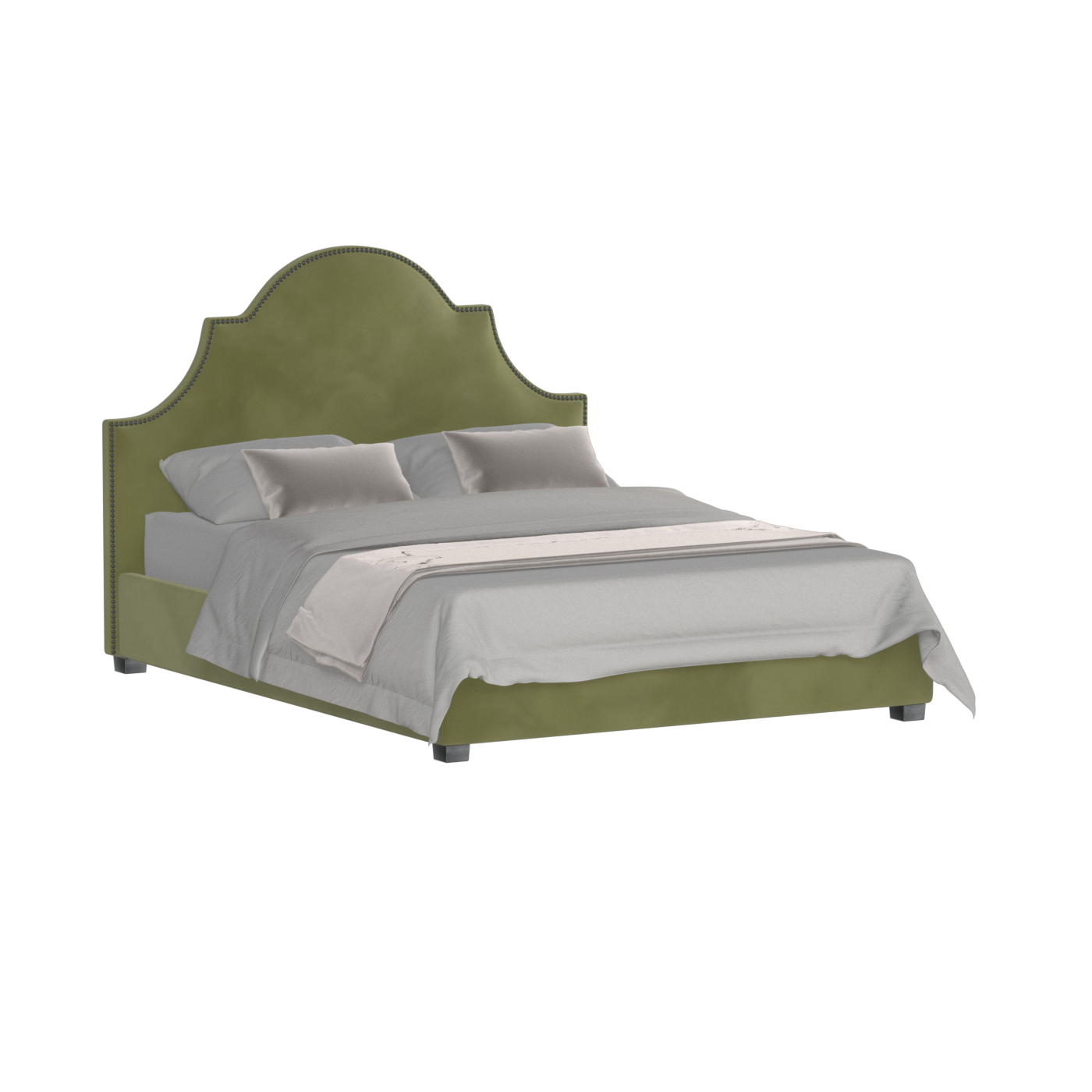 Ariana Double Bed with Elegant Headboard