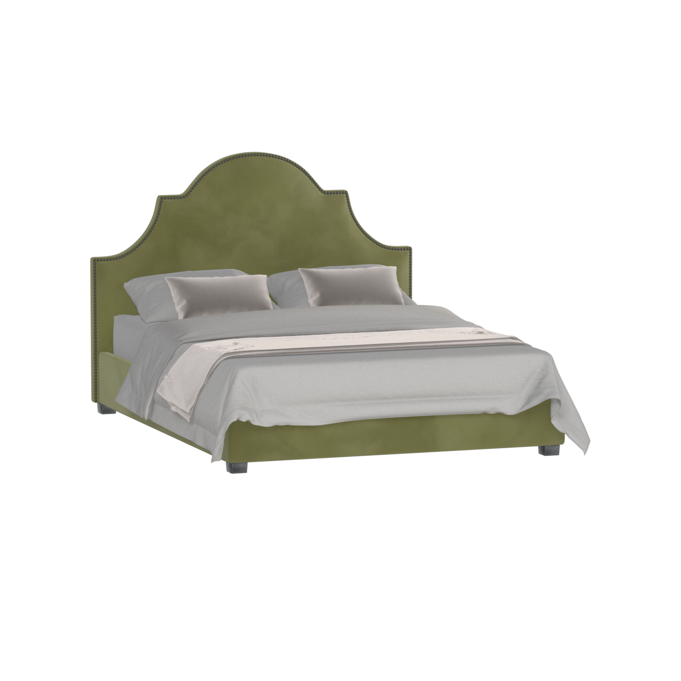 Ariana Double Bed with Elegant Headboard