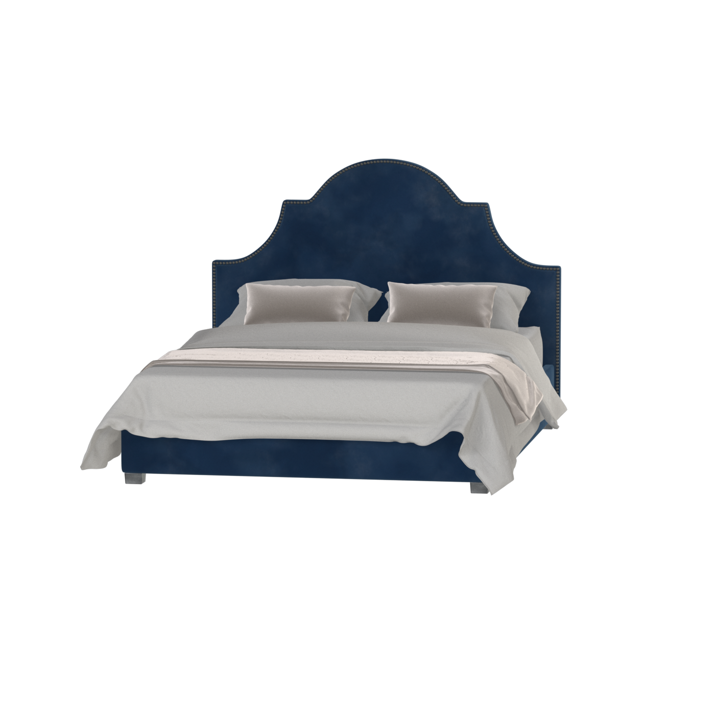 Ariana Double Bed with Elegant Headboard