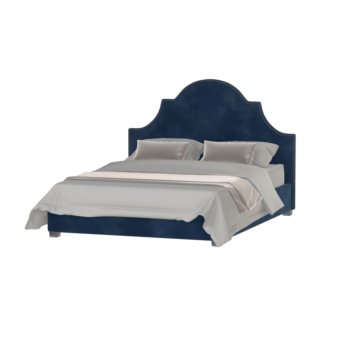 Ariana Double Bed with Elegant Headboard