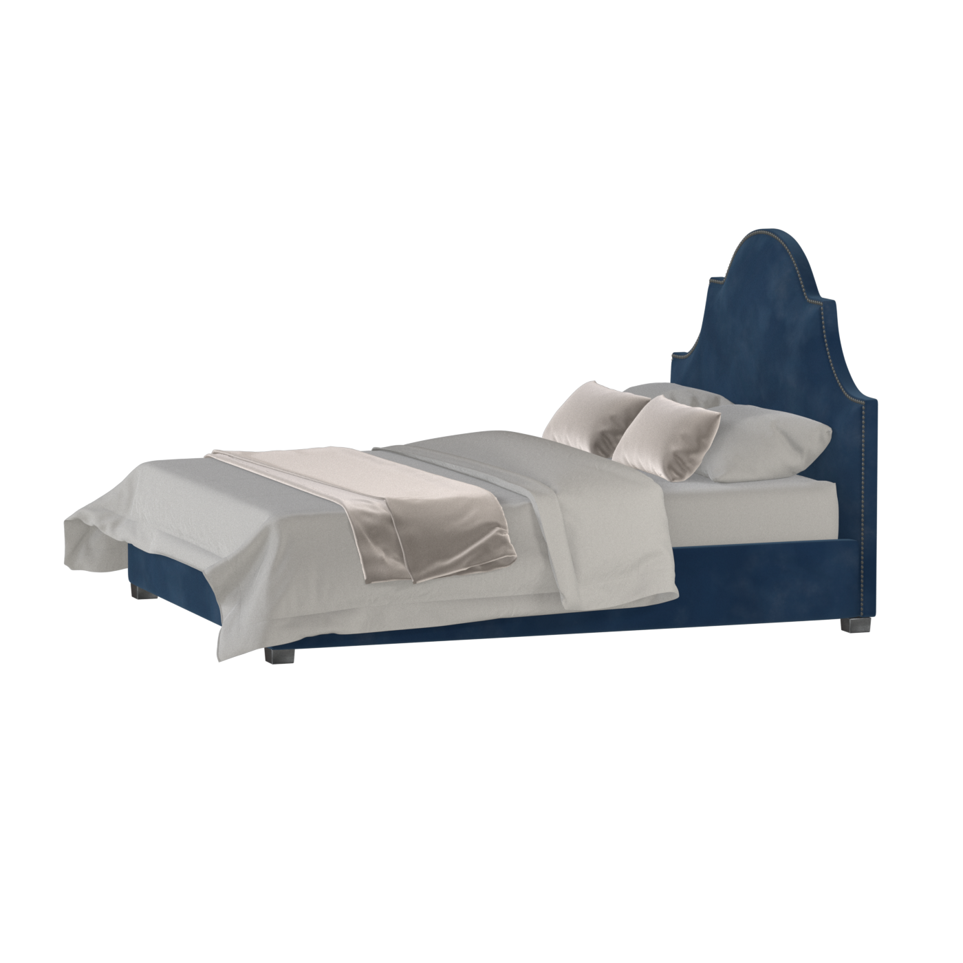 Ariana Double Bed with Elegant Headboard