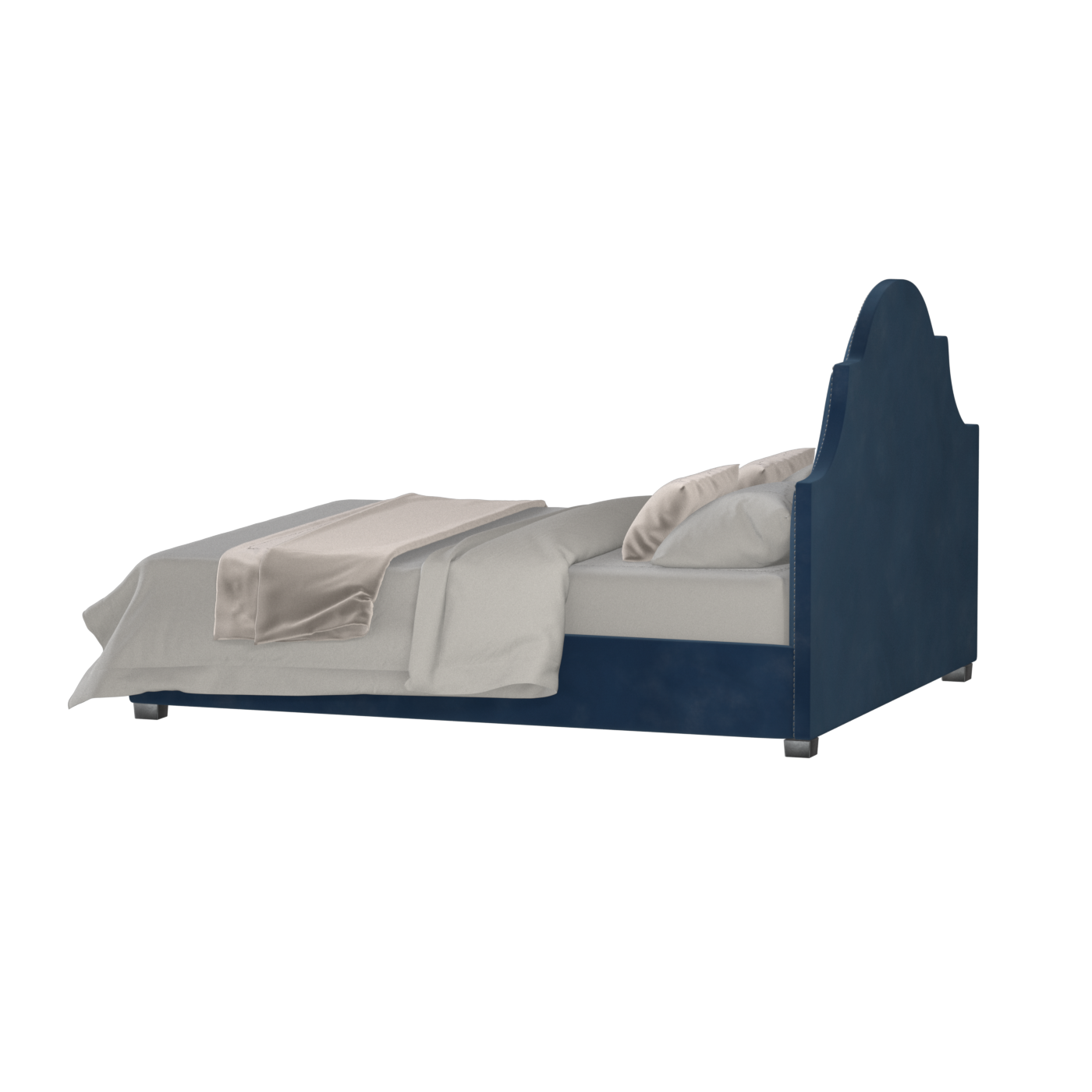 Ariana Double Bed with Elegant Headboard