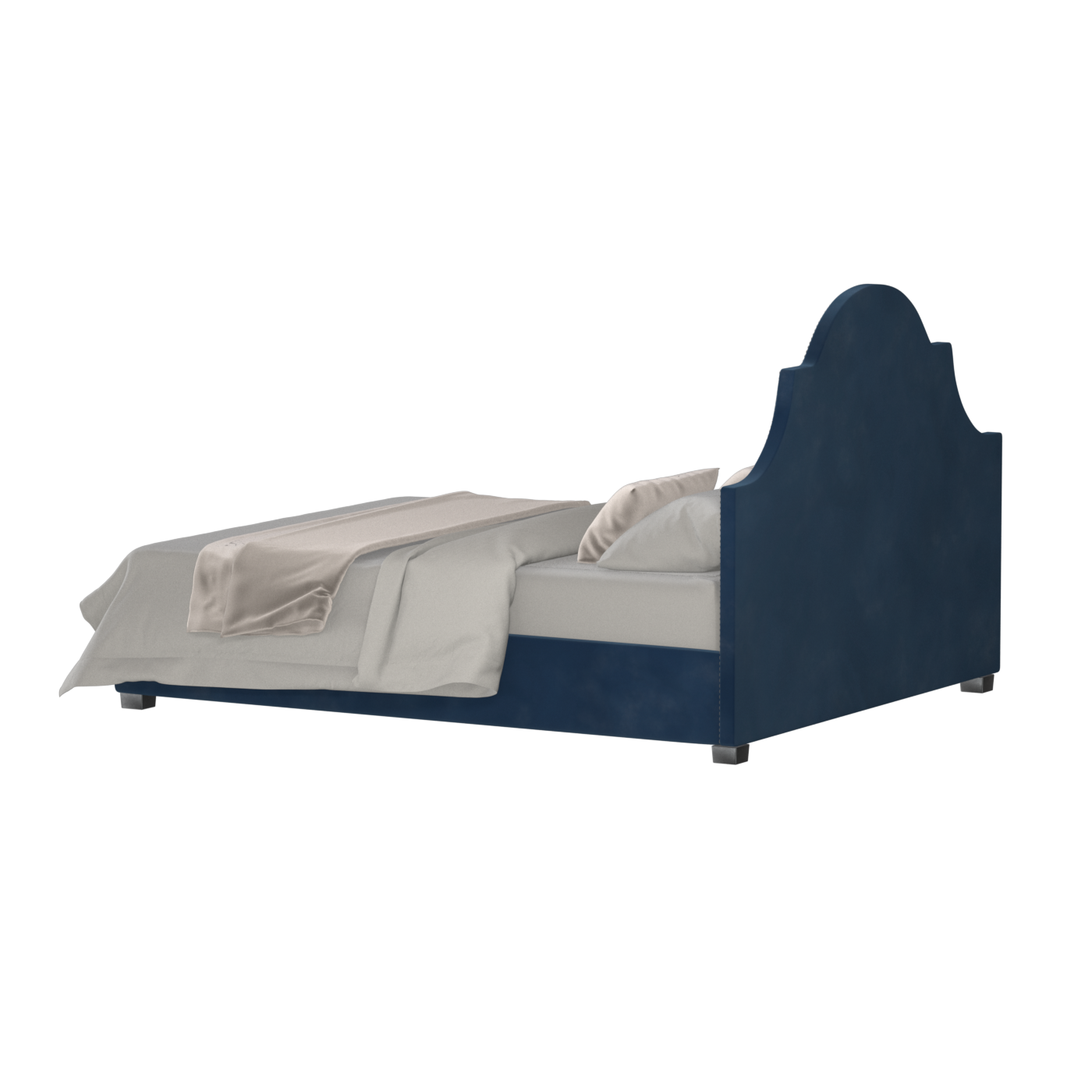 Ariana Double Bed with Elegant Headboard