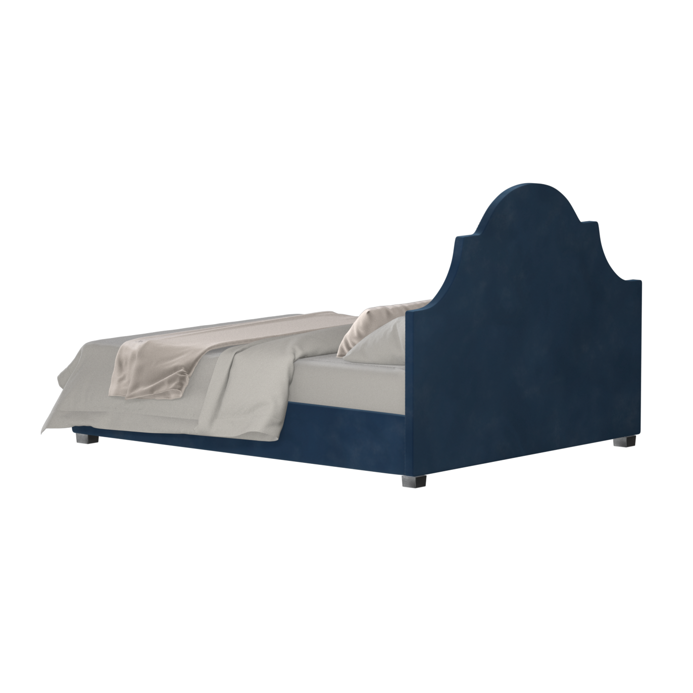 Ariana Double Bed with Elegant Headboard