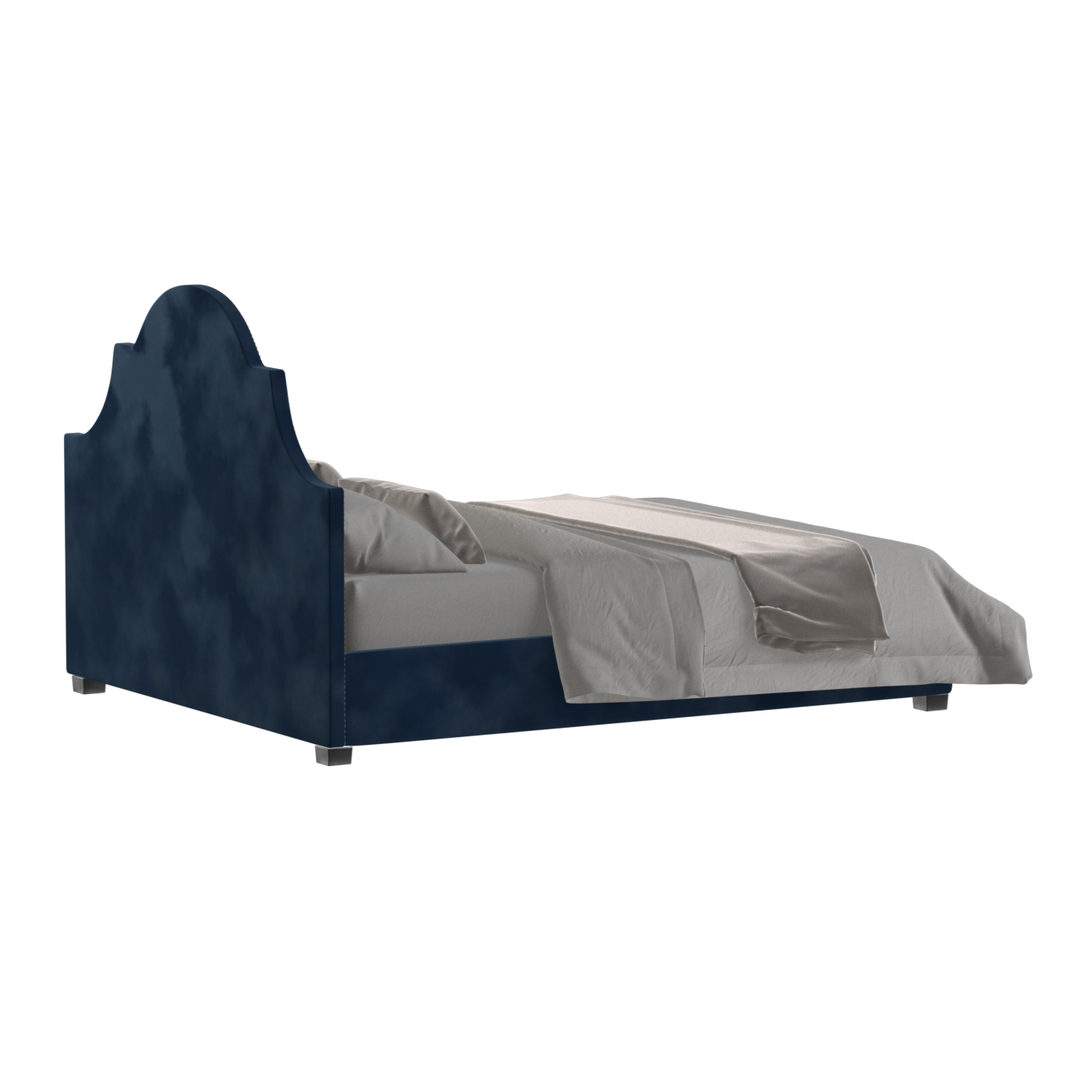 Ariana Double Bed with Elegant Headboard