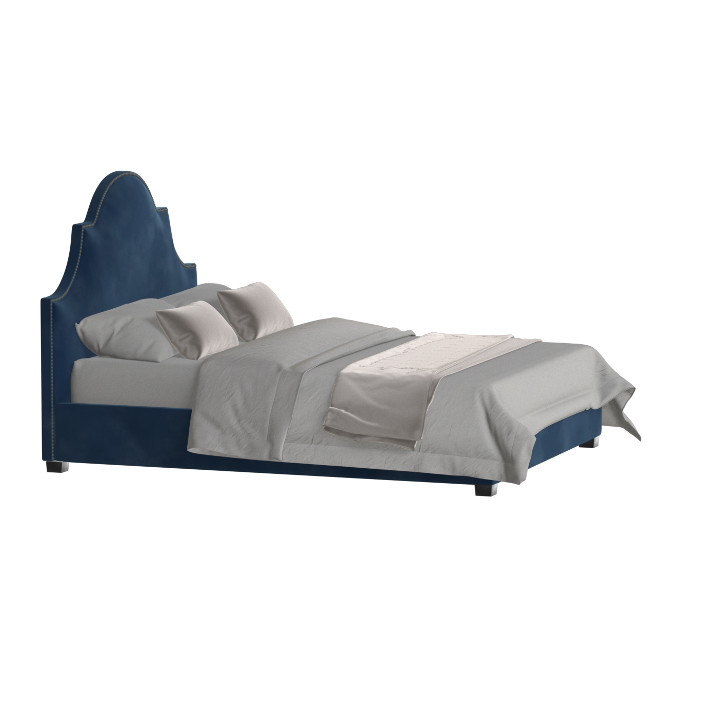 Ariana Double Bed with Elegant Headboard