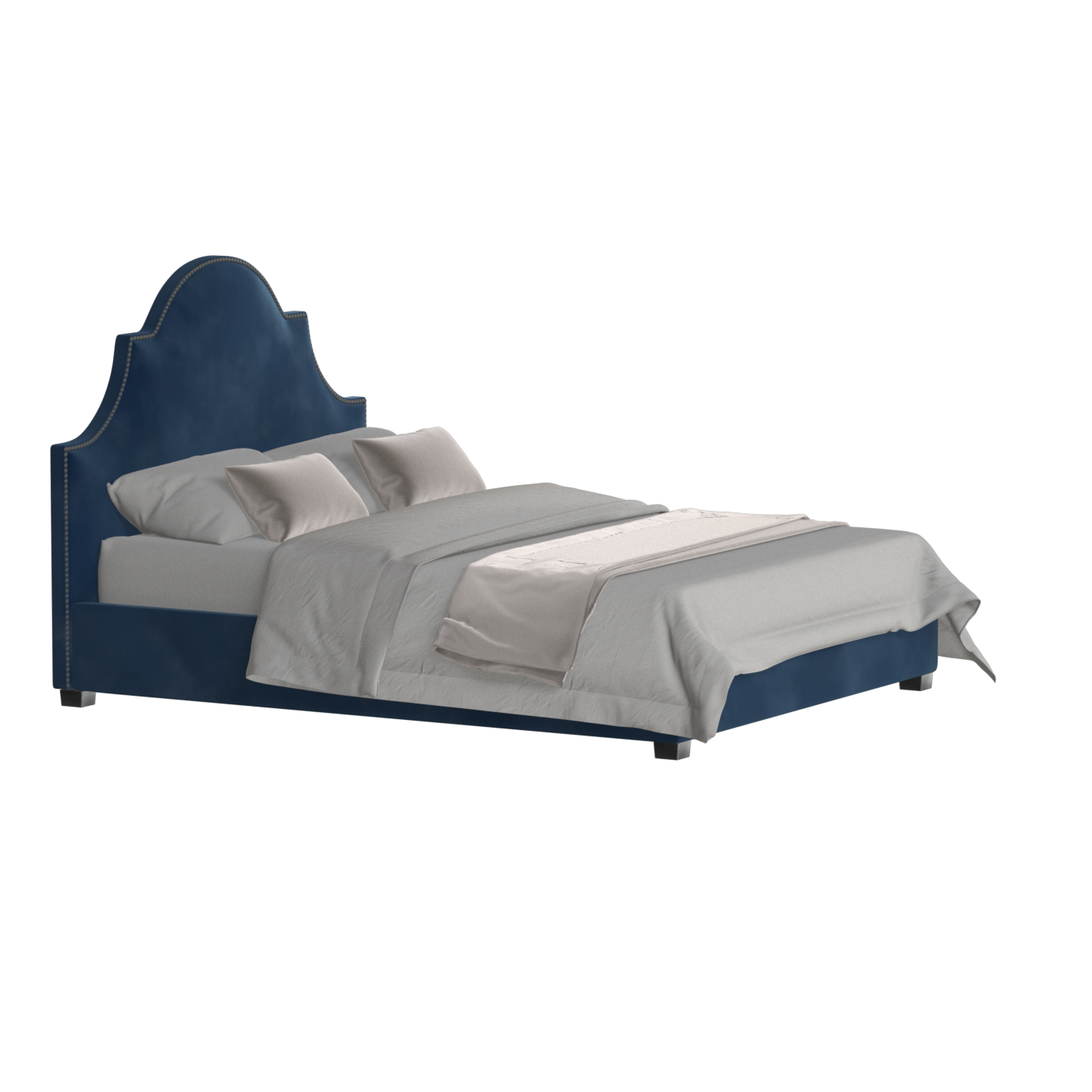 Ariana Double Bed with Elegant Headboard