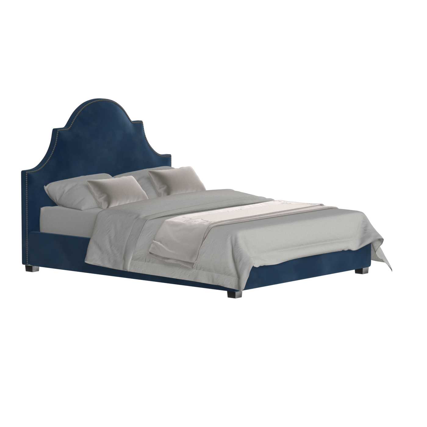 Ariana Double Bed with Elegant Headboard
