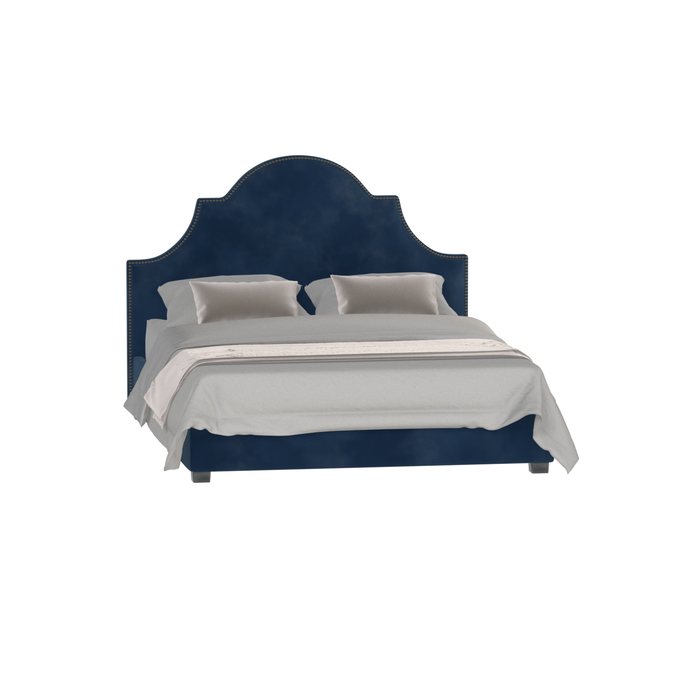 Ariana Double Bed with Elegant Headboard