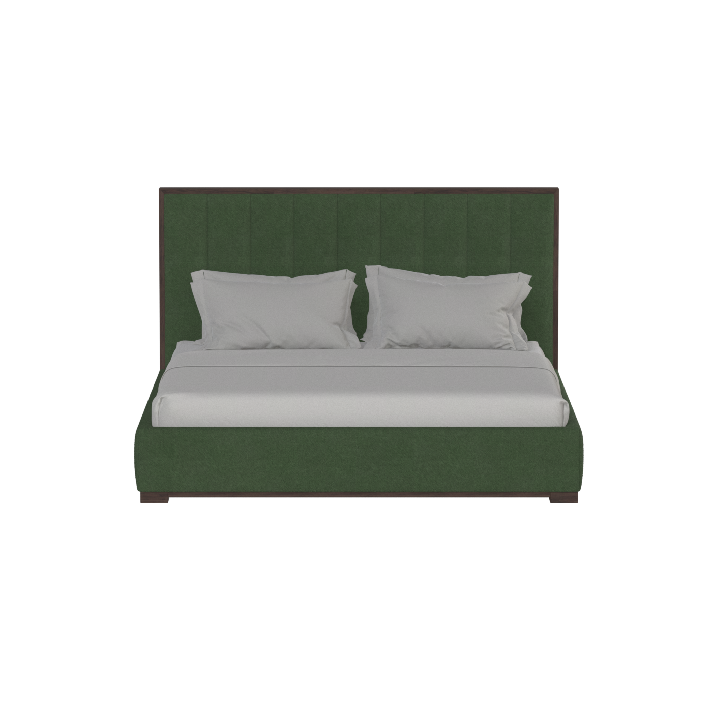 Ava Bed with Framed Vertical Headboard Panels