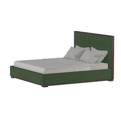 Ava Bed with Framed Vertical Headboard Panels