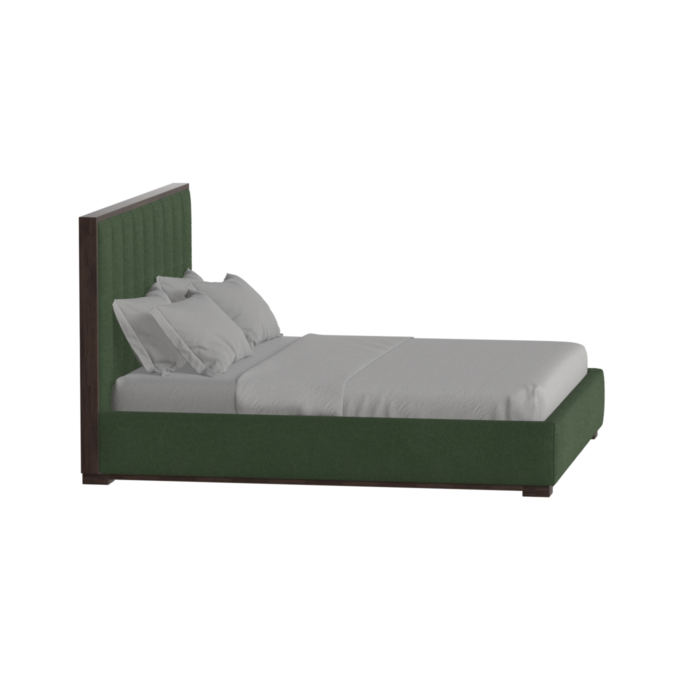 Ava Bed with Framed Vertical Headboard Panels