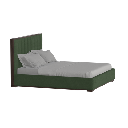 Ava Bed with Framed Vertical Headboard Panels