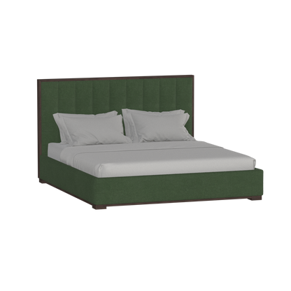 Ava Bed with Framed Vertical Headboard Panels