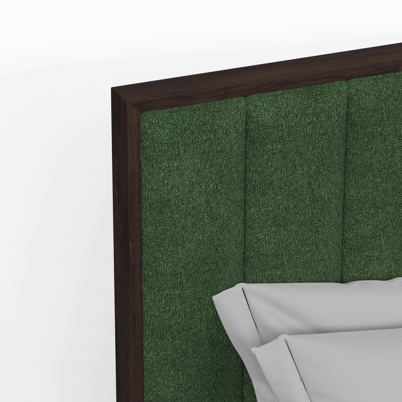 Ava Bed with Framed Vertical Headboard Panels