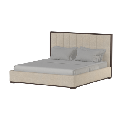 Ava Bed with Framed Vertical Headboard Panels