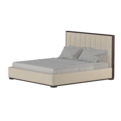 Ava Bed with Framed Vertical Headboard Panels