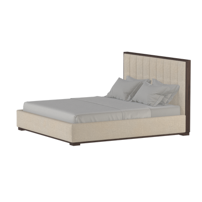 Ava Bed with Framed Vertical Headboard Panels