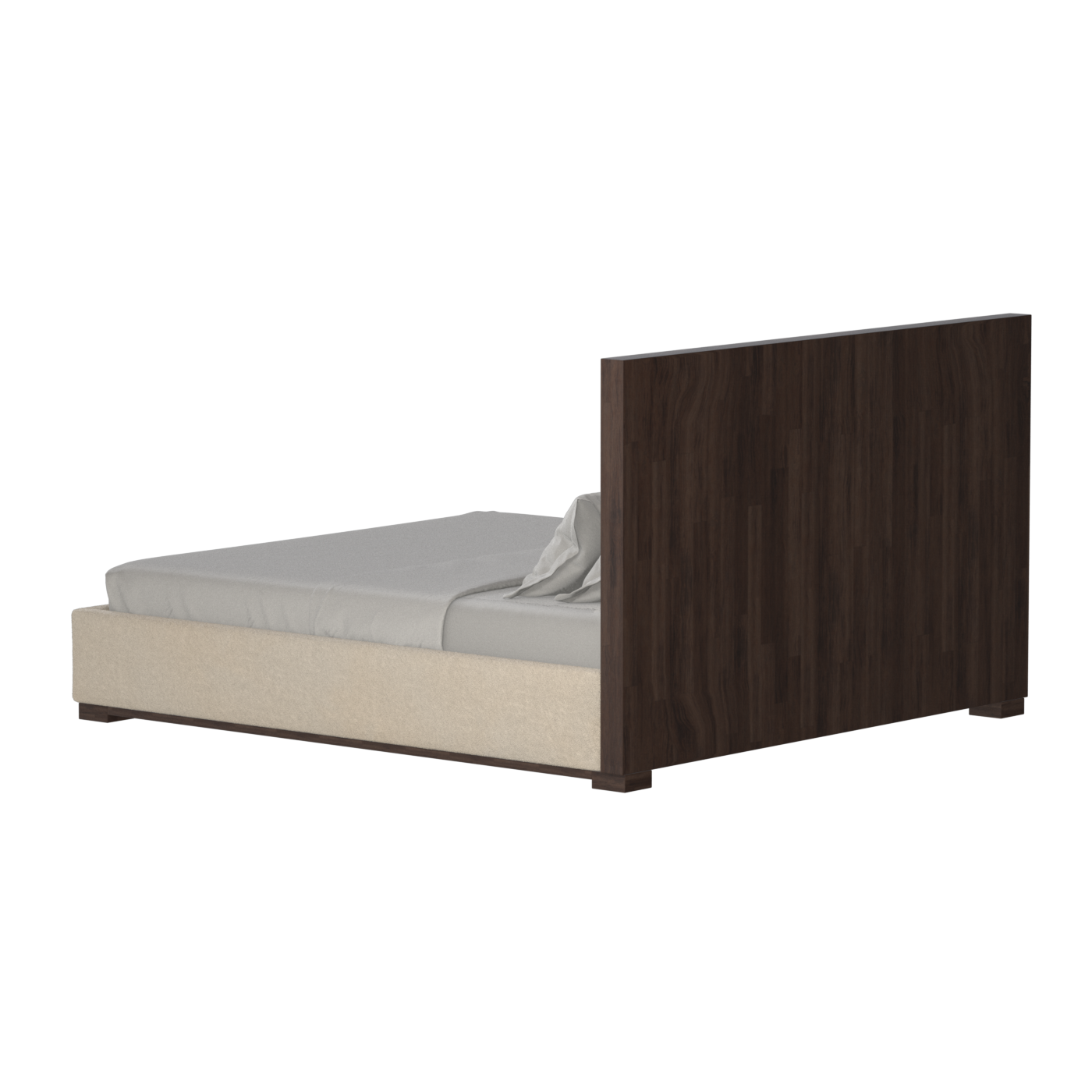 Ava Bed with Framed Vertical Headboard Panels