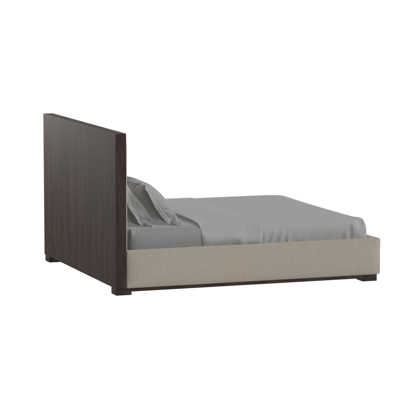 Ava Bed with Framed Vertical Headboard Panels