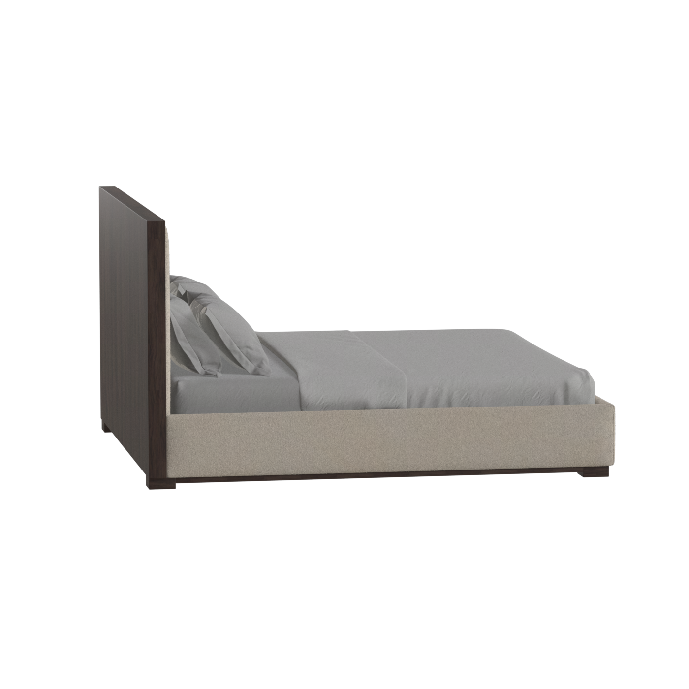 Ava Bed with Framed Vertical Headboard Panels