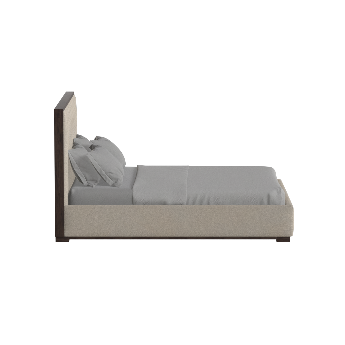 Ava Bed with Framed Vertical Headboard Panels