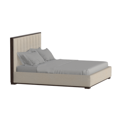 Ava Bed with Framed Vertical Headboard Panels