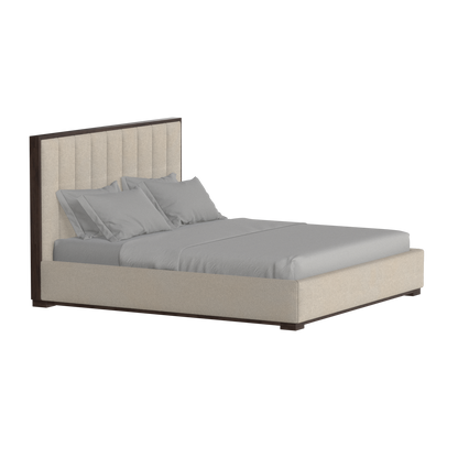 Ava Bed with Framed Vertical Headboard Panels