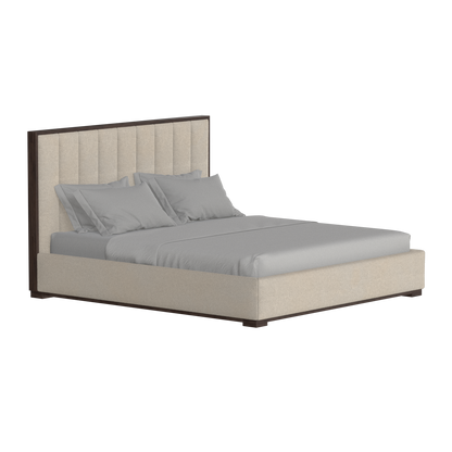 Ava Bed with Framed Vertical Headboard Panels
