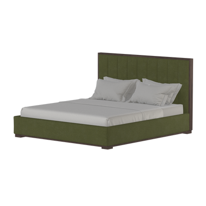 Ava Bed with Framed Vertical Headboard Panels