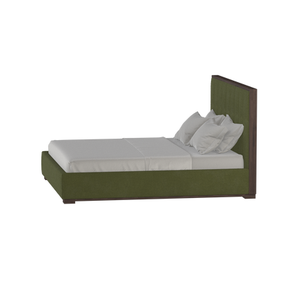 Ava Bed with Framed Vertical Headboard Panels
