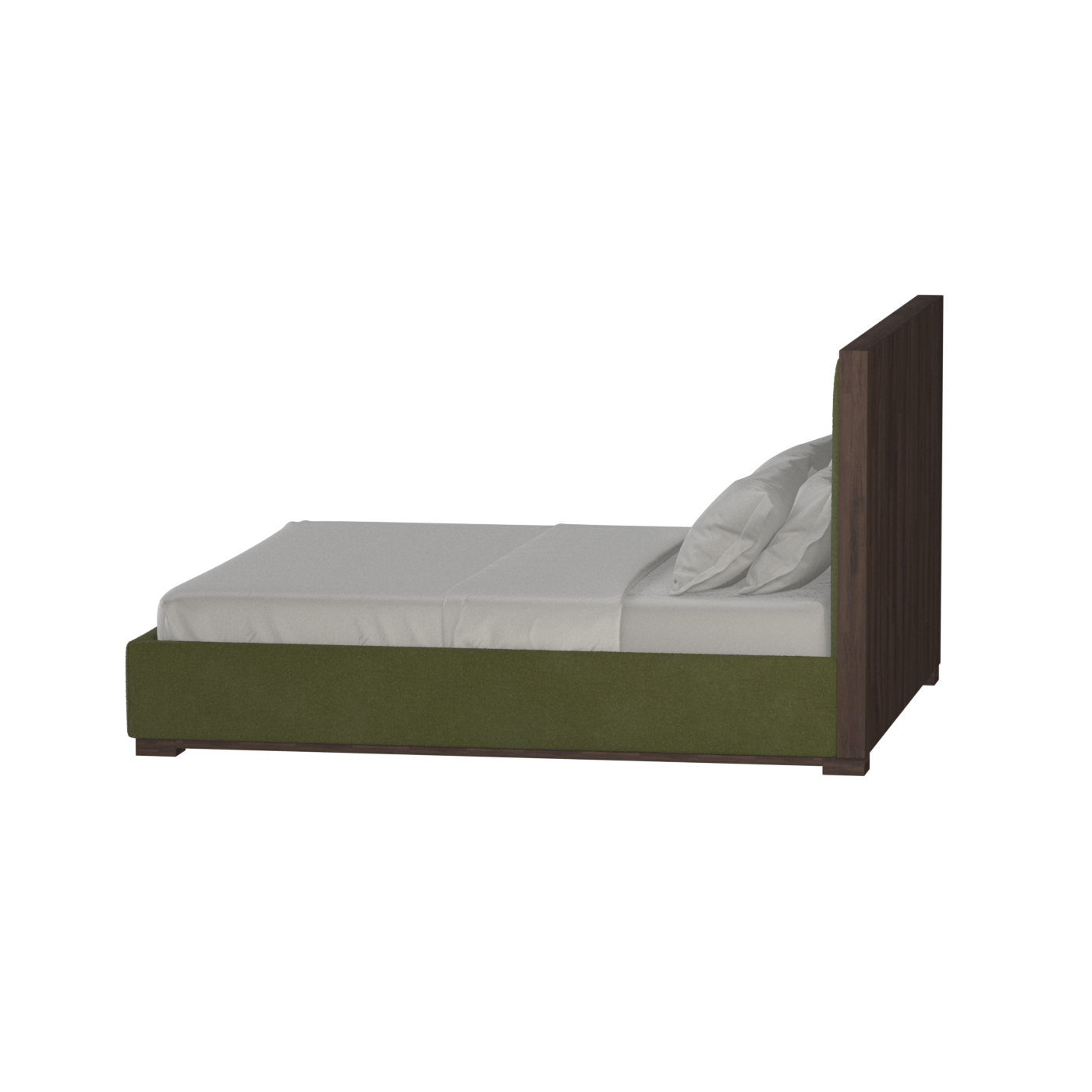 Ava Bed with Framed Vertical Headboard Panels