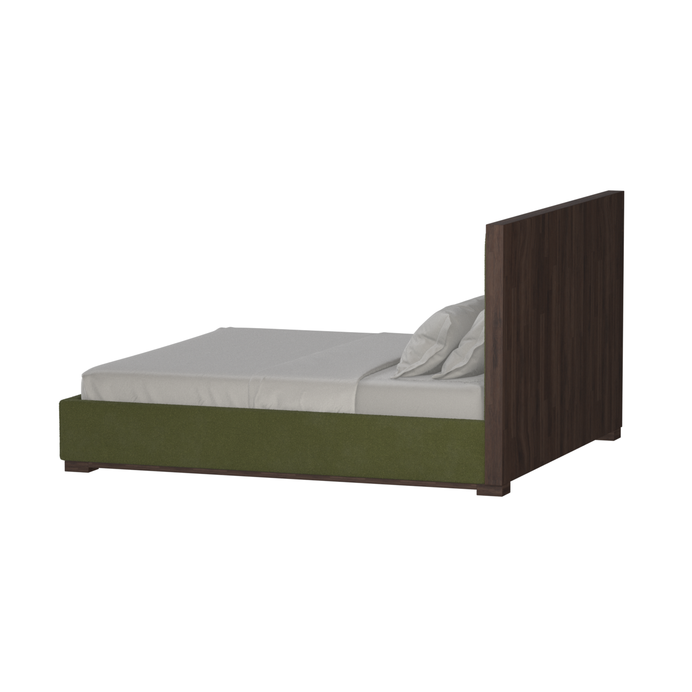 Ava Bed with Framed Vertical Headboard Panels
