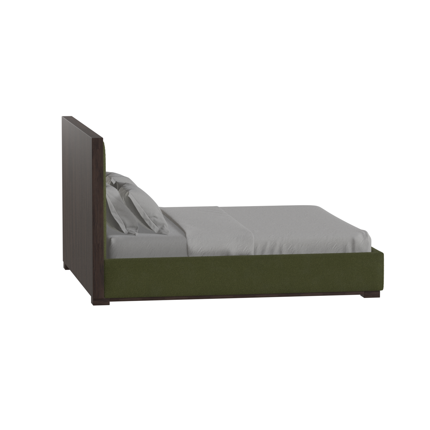Ava Bed with Framed Vertical Headboard Panels