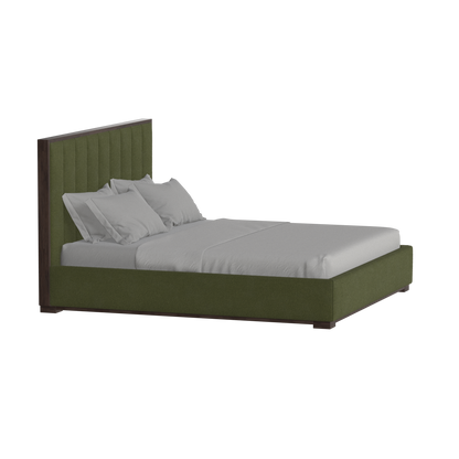 Ava Bed with Framed Vertical Headboard Panels