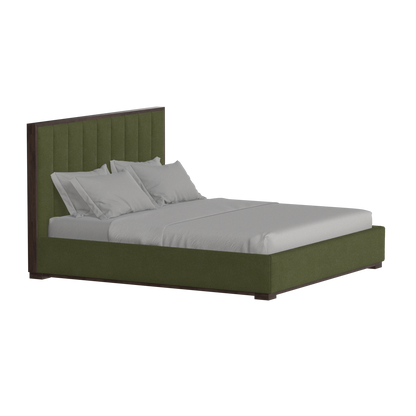 Ava Bed with Framed Vertical Headboard Panels