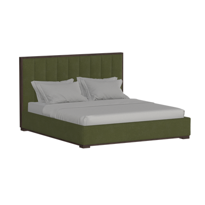 Ava Bed with Framed Vertical Headboard Panels