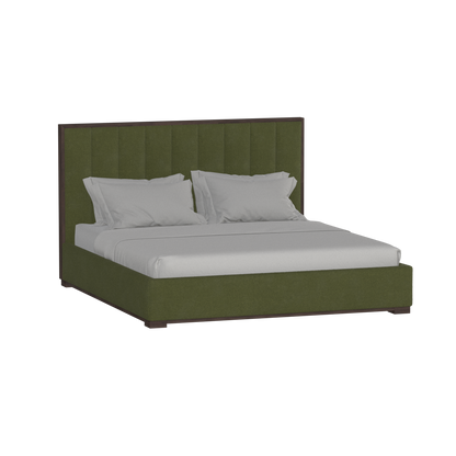 Ava Bed with Framed Vertical Headboard Panels
