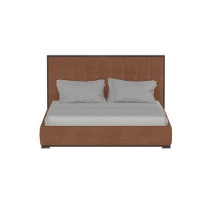 Ava Bed with Framed Vertical Headboard Panels