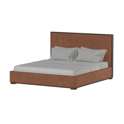 Ava Bed with Framed Vertical Headboard Panels