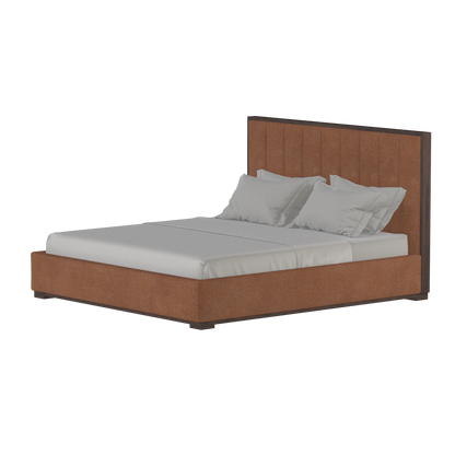 Ava Bed with Framed Vertical Headboard Panels