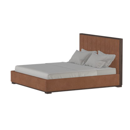 Ava Bed with Framed Vertical Headboard Panels