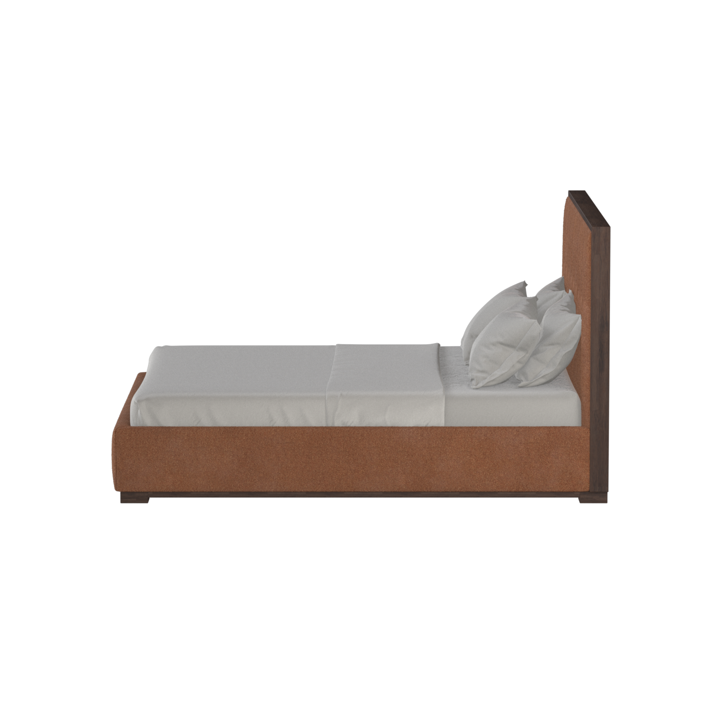 Ava Bed with Framed Vertical Headboard Panels