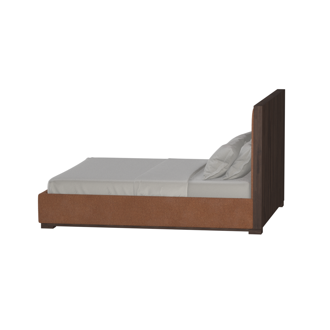 Ava Bed with Framed Vertical Headboard Panels